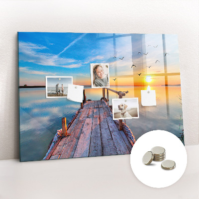 Magnetisch wandbord steiger van het meer