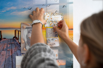 Magnetisch wandbord steiger van het meer
