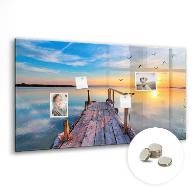 Magnetisch wandbord steiger van het meer