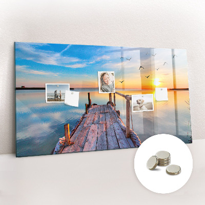Magnetisch wandbord steiger van het meer