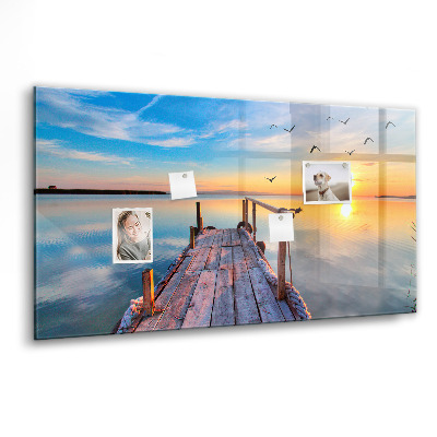 Magnetisch wandbord steiger van het meer