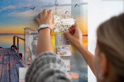 Magnetisch wandbord steiger van het meer