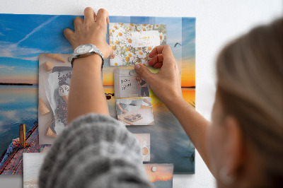 Magnetisch wandbord steiger van het meer