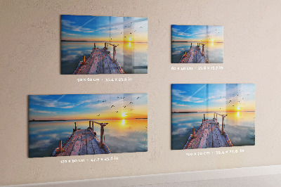 Magnetisch wandbord steiger van het meer