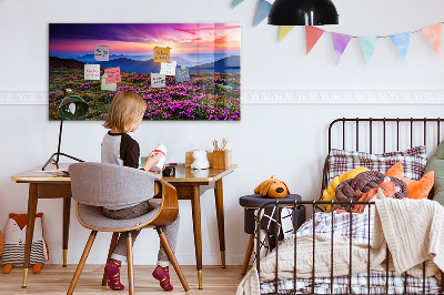 Magnet board Zonsopgangbloemen