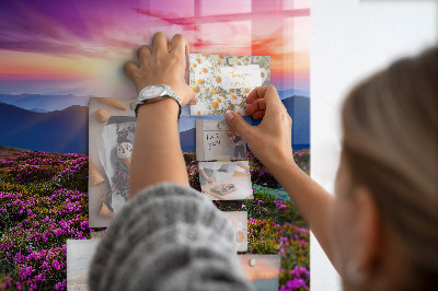 Magnet board Zonsopgangbloemen