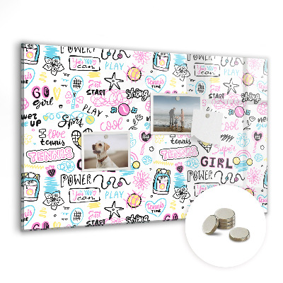 Magnet board Graffiti