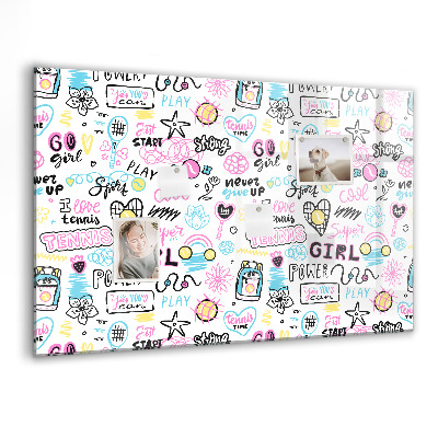 Magnet board Graffiti