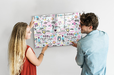 Magnet board Graffiti