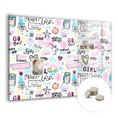 Magnet board Graffiti