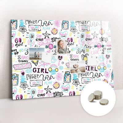 Magnet board Graffiti