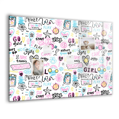 Magnet board Graffiti