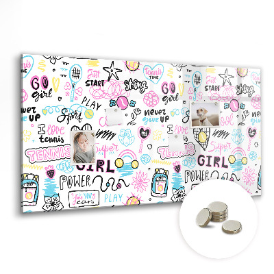 Magnet board Graffiti