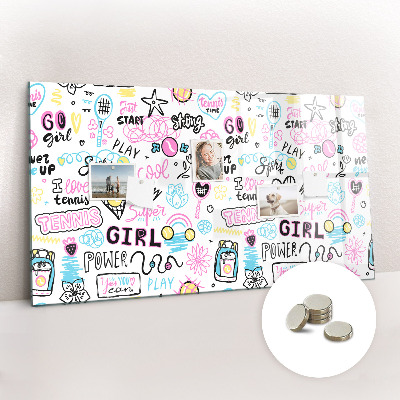 Magnet board Graffiti