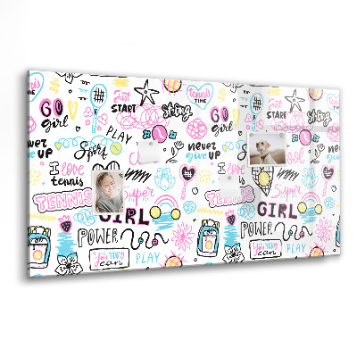 Magnet board Graffiti