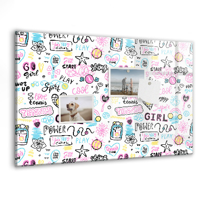 Magnet board Graffiti