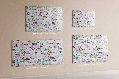 Magnet board Graffiti