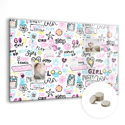 Magnet board Graffiti