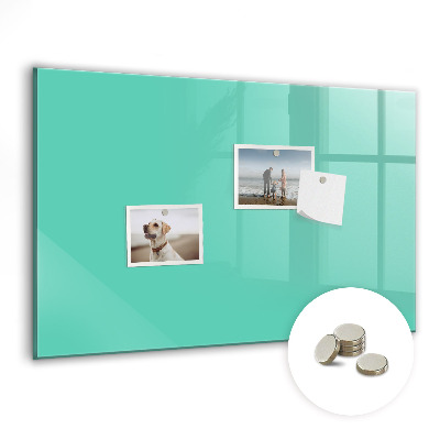 Magnetisch wandbord Turquoise kleur