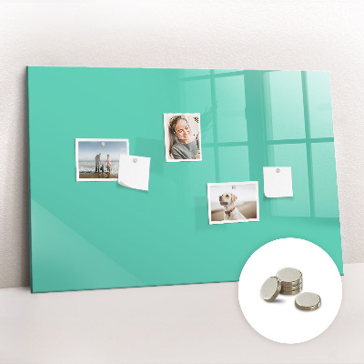 Magnetisch wandbord Turquoise kleur
