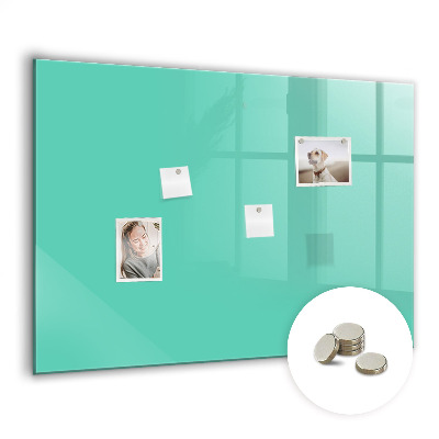 Magnetisch wandbord Turquoise kleur