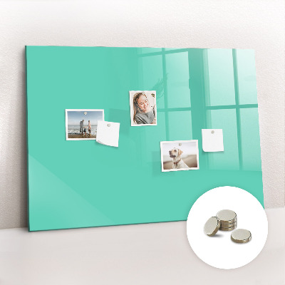Magnetisch wandbord Turquoise kleur