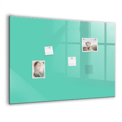 Magnetisch wandbord Turquoise kleur