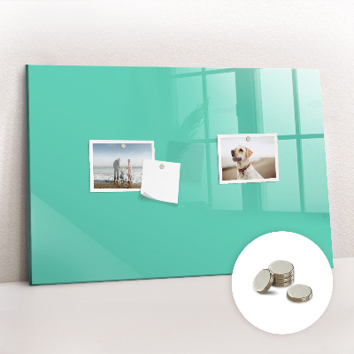 Magnetisch wandbord Turquoise kleur