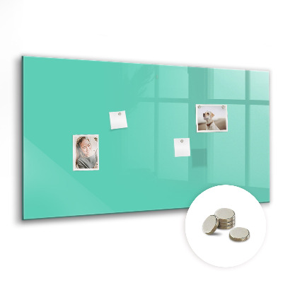 Magnetisch wandbord Turquoise kleur