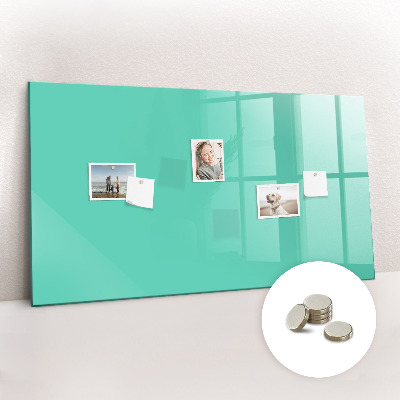 Magnetisch wandbord Turquoise kleur