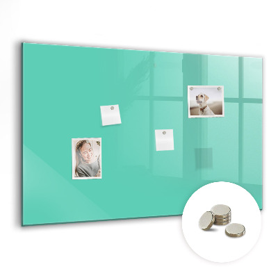 Magnetisch wandbord Turquoise kleur
