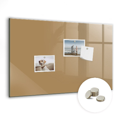 Magnetisch wandbord Donkerbeige kleur