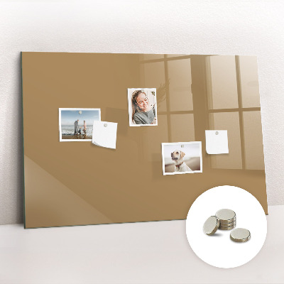 Magnetisch wandbord Donkerbeige kleur