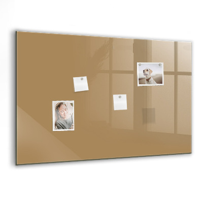 Magnetisch wandbord Donkerbeige kleur