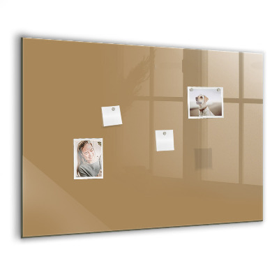 Magnetisch wandbord Donkerbeige kleur