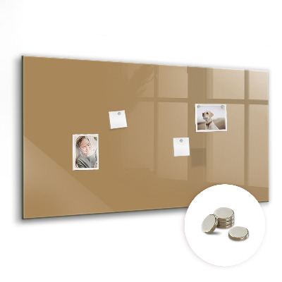 Magnetisch wandbord Donkerbeige kleur