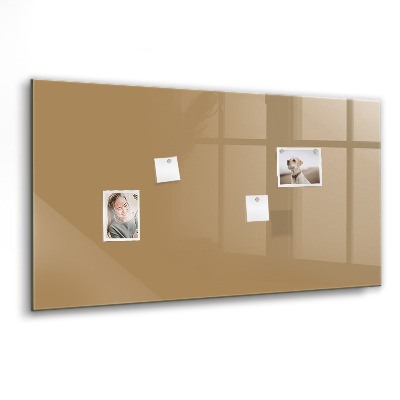 Magnetisch wandbord Donkerbeige kleur