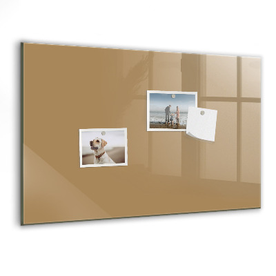 Magnetisch wandbord Donkerbeige kleur