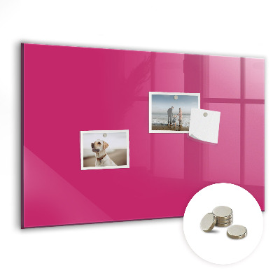 Magnetisch wandbord Sterke roze kleur