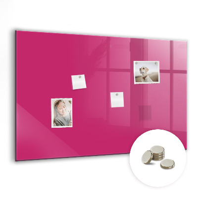 Magnetisch wandbord Sterke roze kleur