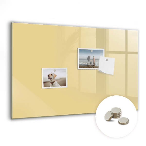 Memobord keuken Crèmekleur