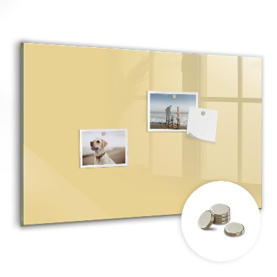 Memobord keuken Crèmekleur