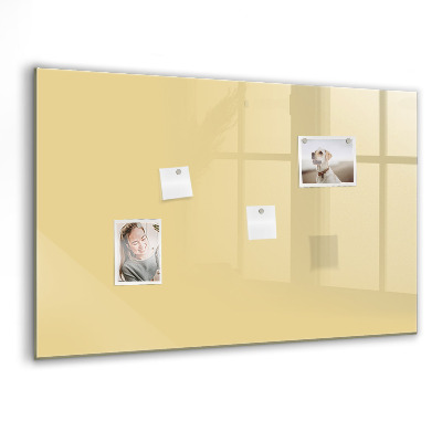 Memobord keuken Crèmekleur