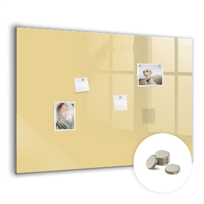 Memobord keuken Crèmekleur