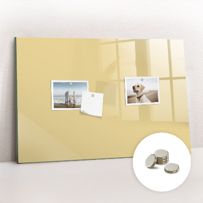 Memobord keuken Crèmekleur