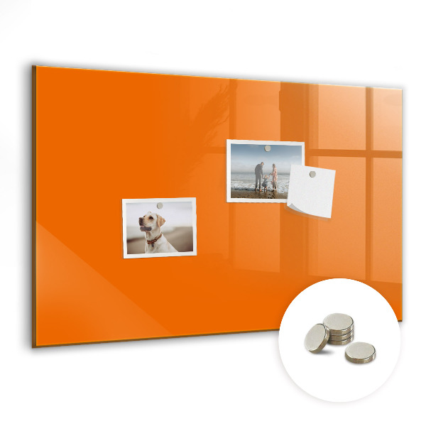 Magnet board Oranje kleur