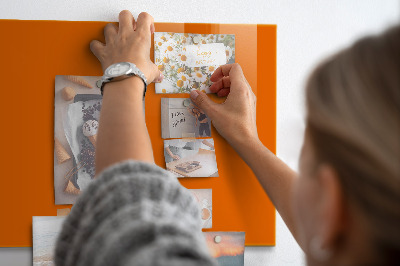 Magnet board Oranje kleur