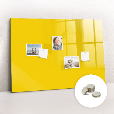 Magnetisch wandbord Lichtgele kleur