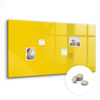 Magnetisch wandbord Lichtgele kleur