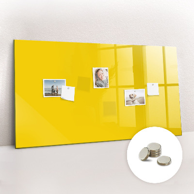 Magnetisch wandbord Lichtgele kleur
